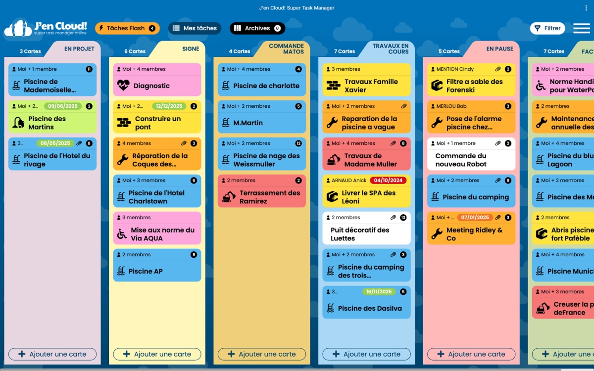 Interface de l'alternative J'en Cloud!